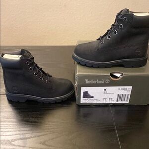 Timberland Kids Black Boots